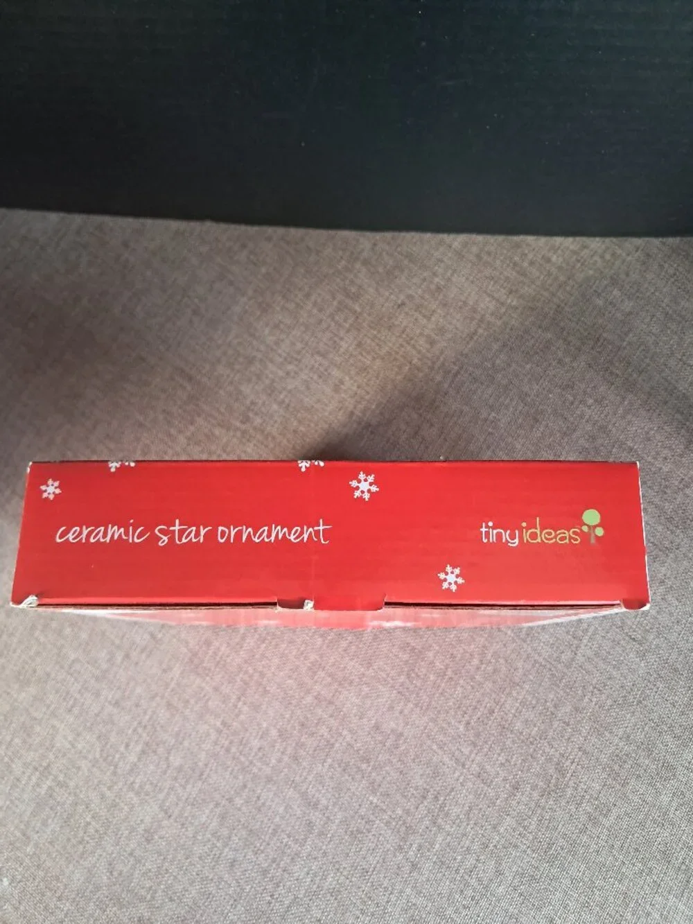 This Is A Packaged Tiny Ideas Baby's First Christmas Ceramic Star Ornament